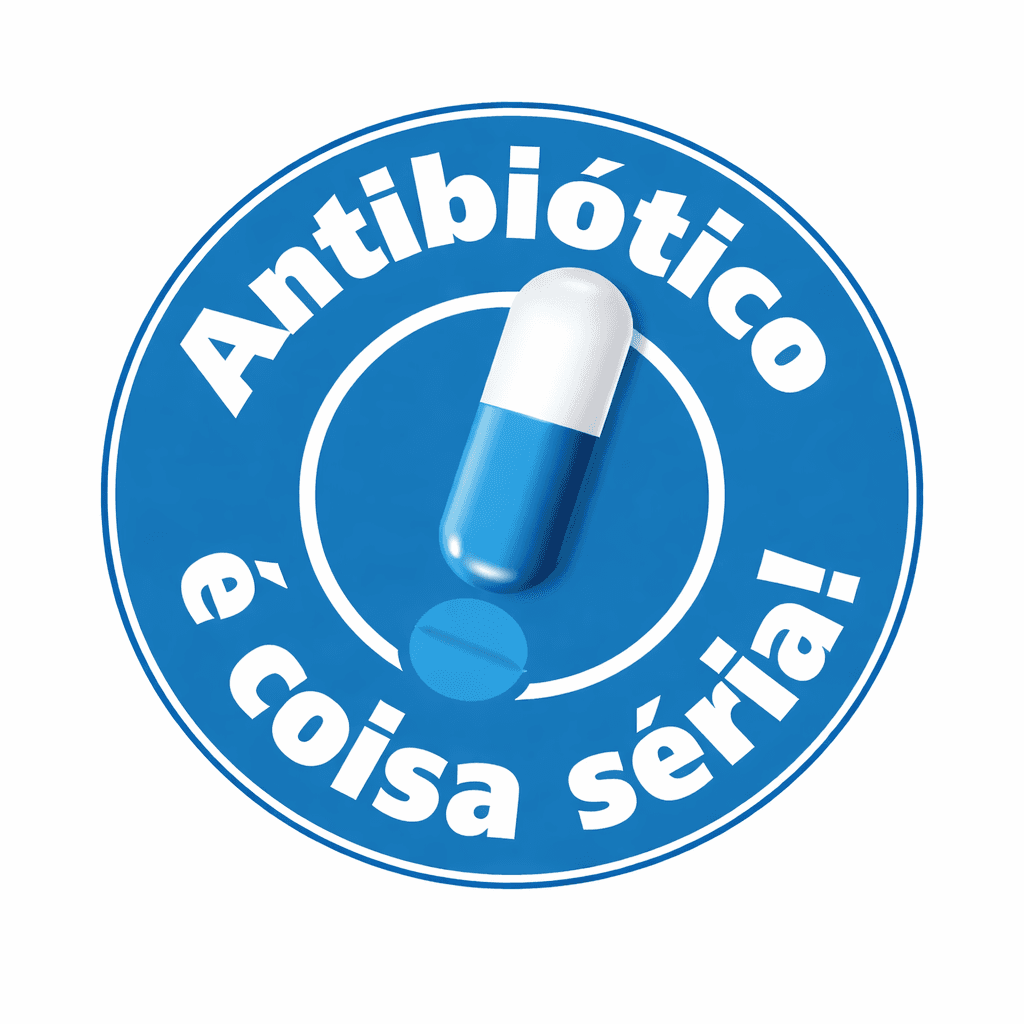 Logo do projeto Antibiótico é coisa séria